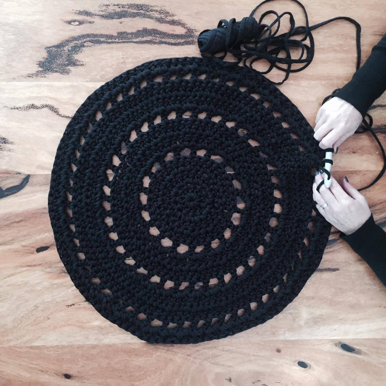 Chunky Crochet Rug(It's a Fine Day) – The Art Space Collective