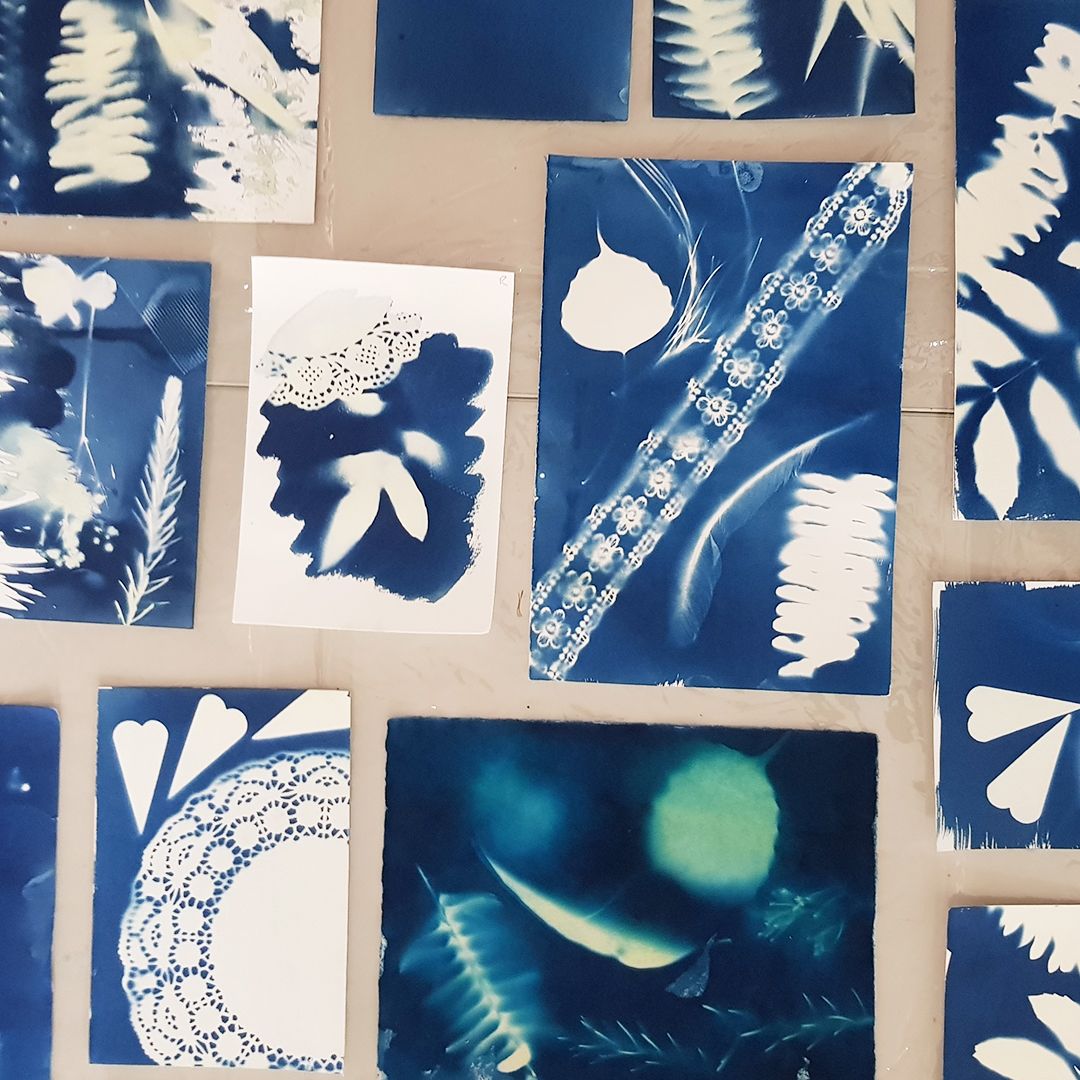 Cyanotype Paper Ready for Sun Printing